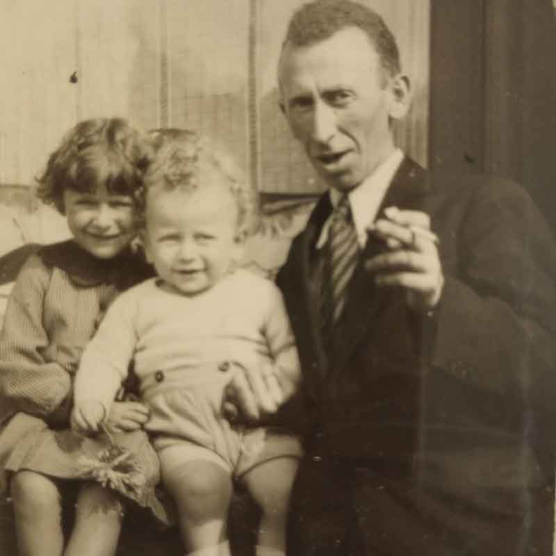 Pawel with his father and his sister, Gina.