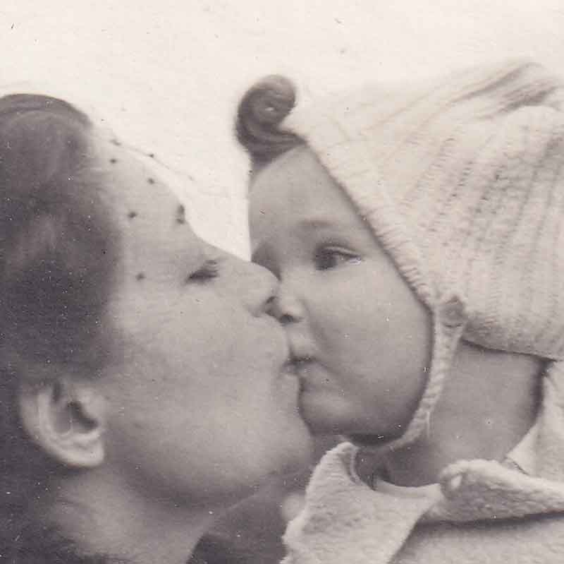 Lisa with her parents in 1939, after they fled to Switzerland. 
